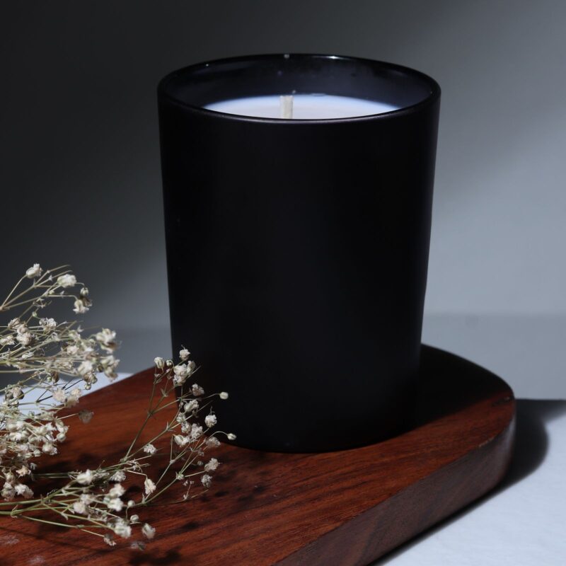 Black Jar Candle with Black Oudh